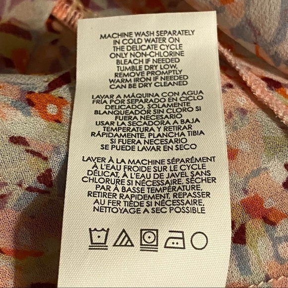 Cabi Bella Floral Tiered Tank Top Size Medium Sleeveless Chiffon Style 5032 - Picture 10 of 10